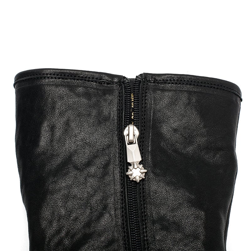 Leather Mid Calf Boots Snow Boots Have Shearling Lined for Cold Winter in Black/Brown/Coffee - Image 9