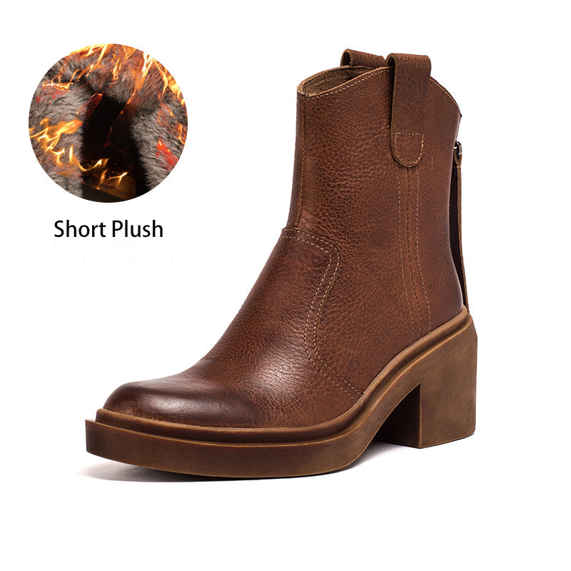 Leather Western Boots Handmade Cowboy Boots Designer Shoes Back Zip Brown/Black/Green - Image 18