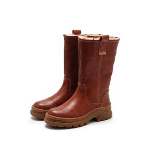 Leather Mid Calf Boots Snow Boots Have Shearling Lined for Cold Winter in Black/Brown/Coffee